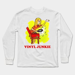 Vinyl Junkie - Record/LP Lover Long Sleeve T-Shirt